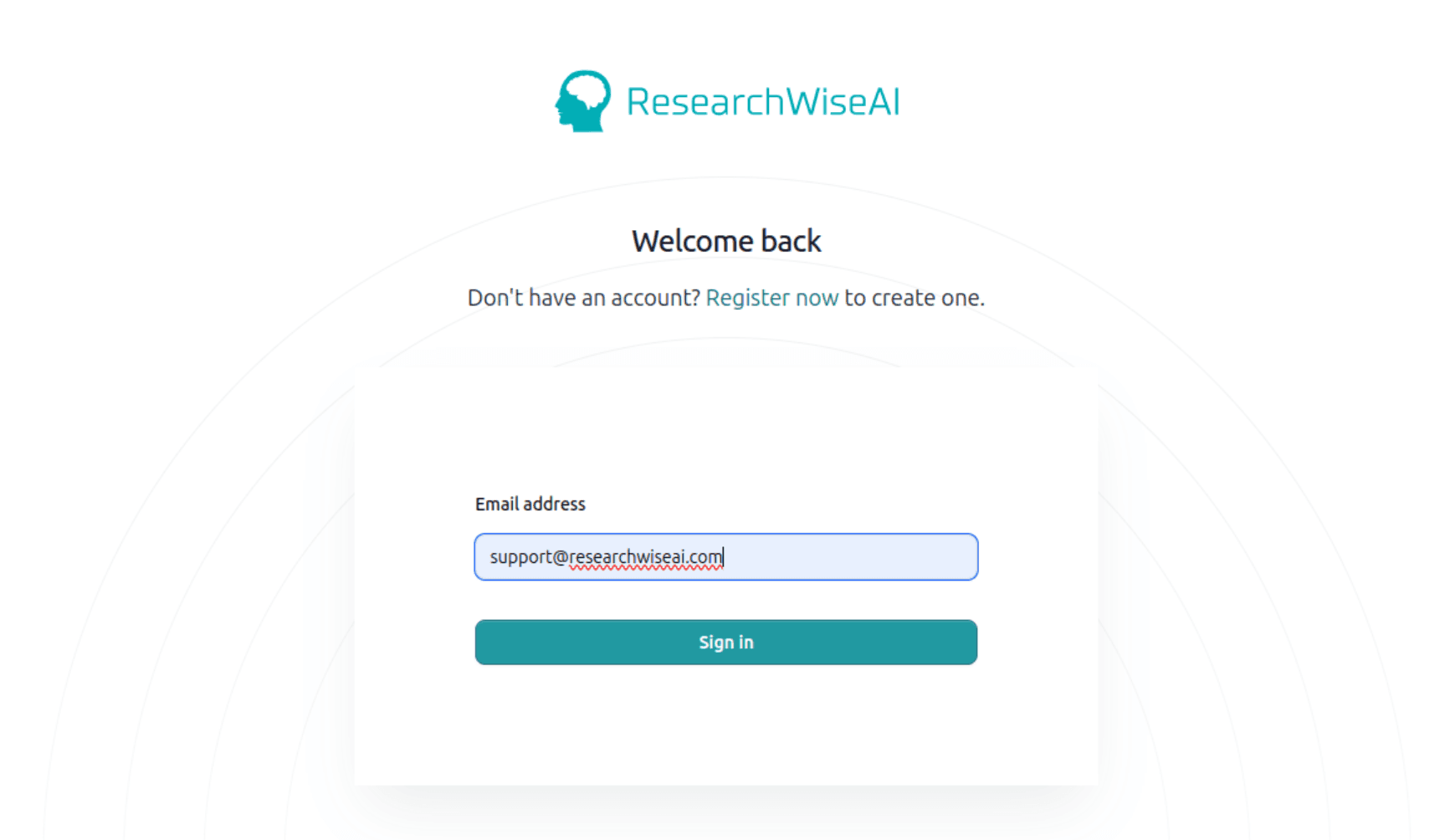 Pulse sign-in panel