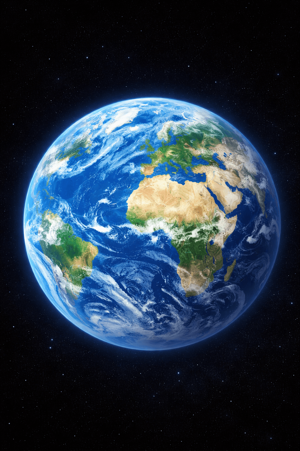 Image of the Earth from space.