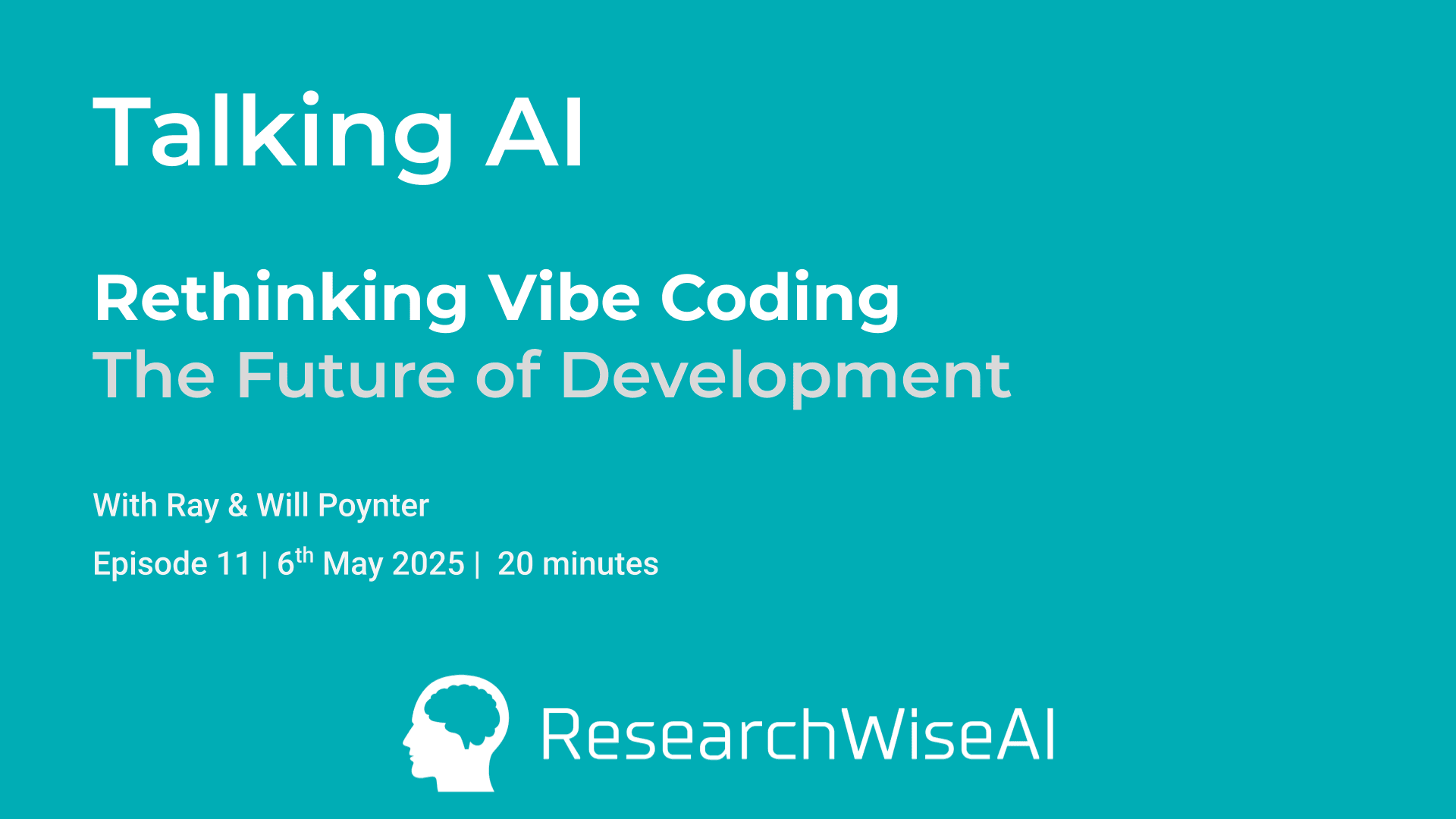 Thumbnail for Rethinking Vibe Coding: AI Pair Programming & the Future of Development